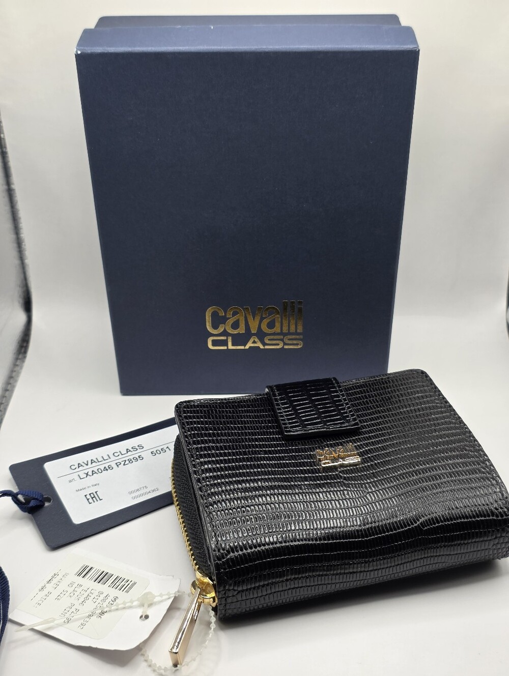 Cavalli Class Reptile Embossed Wallet